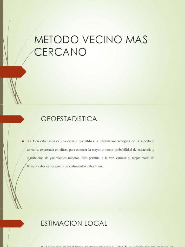 Metodo Vecino Mas Cercano PDF