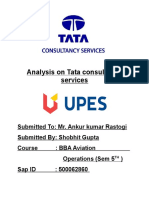 TATA Consiltancy Services Report Marketing Management