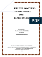 Analisis Kompleks (Bentuk Kutub, Rumus De Moivre, dan Rumus Euler).docx