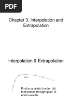 Chapter 3, Interpolation and Extrapolation