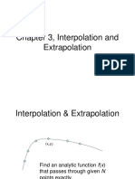 Chapter 3, Interpolation and Extrapolation