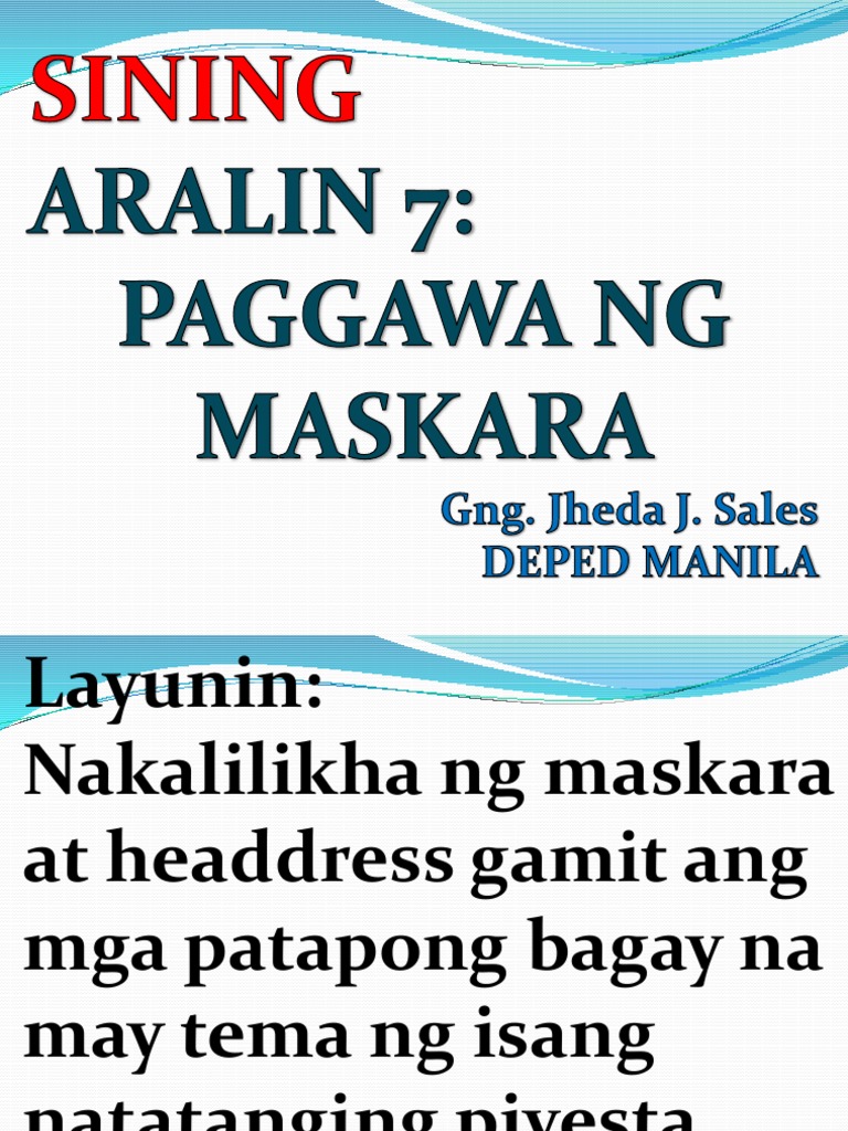 Mask Making | PDF