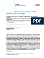 Gibberellic Acid Promotes Early Growth of Winter Wheat and Rye