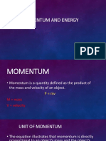 Momentum and Energy