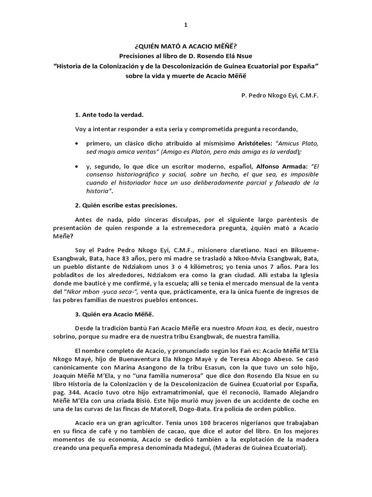 La Muerte de Acacio Mañé PDF Religión y creencia