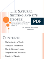 The Natural Setting and Its People