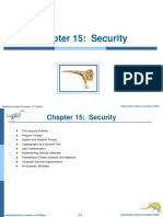 Chapter 15: Security: Silberschatz, Galvin and Gagne ©2009 Operating System Concepts - 8 Edition