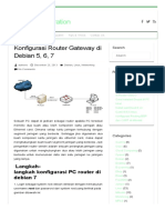 Konfigurasi Router Gateway Di Debian 5, 6, 7share My Inspiration - Share My Inspiration