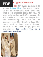 Understanding Vocation Types | PDF | Catholic Church | Priest