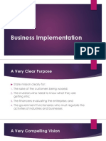 Business Implementation
