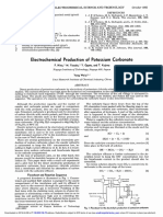 Electrochemical Production of Potassium Carbonate: F. Hine, M. Yasuda, Y. Ogata, and T. Kojima