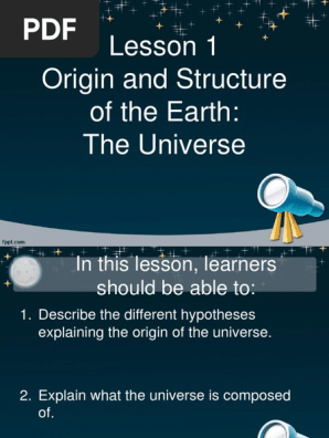 Lesson 1 Physical Cosmology Universe