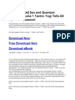 Sex and Quantum Physics Volume 1 Tantric Yogi Tells All.doc