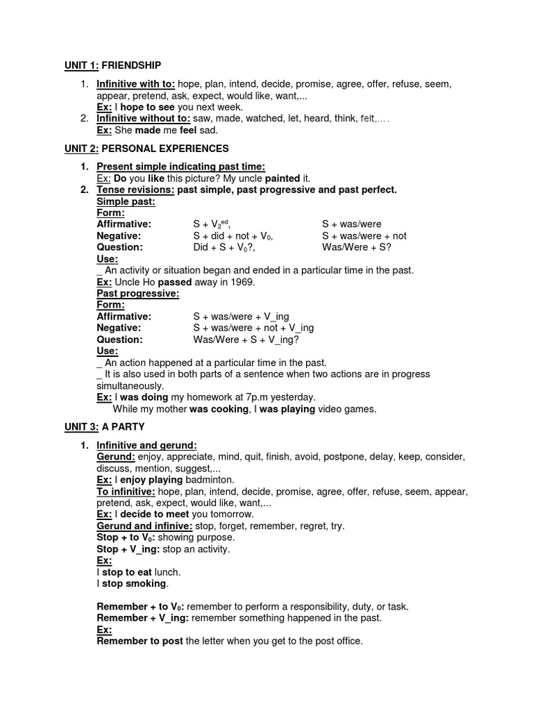 Grade 11 English Grammar Units Overview | PDF | Linguistics | Grammar