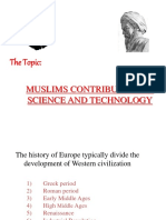 Muslim Contribitions to science and technology