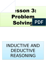 Lesson 3: Problem Solving Lesson 3: Problem Solving