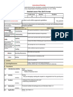 Detailed Lesson Plan (DLP) Format