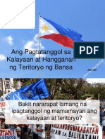 Ang Pagtatanggol Sa Kalayaan at Hangganan Ng Teritoryo