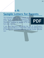 Appendix A: Sample Letters For Parents