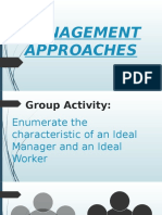 Management Approaches - Classical & Behavioral