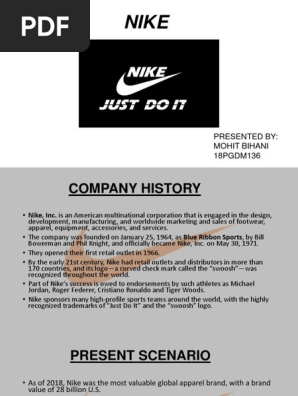 nike company history