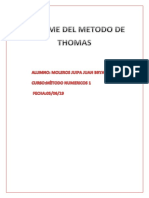 Informe Metodo de Thomas