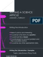 Writing A Science Article PDF