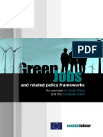 Green Jobs and related policy frameworks. An overview of the European Union and South Africa. (Sustainlabour, 2013) 
