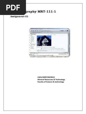 Assignment Crystallography Ahmadh