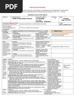 Detailed Lesson Plan (DLP) : Instructional Planning