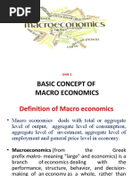 Basic Concept of Macro Economics: Unit 1