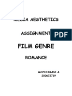 Media Aesthetics Assignment: Film Genre