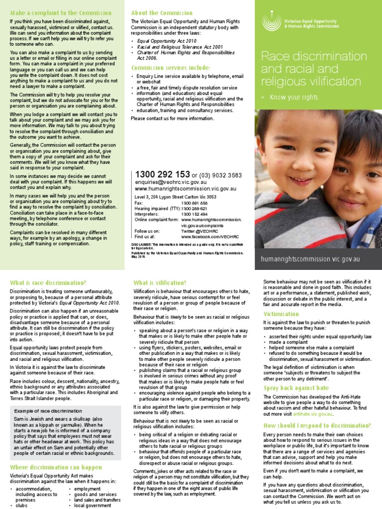 Understanding Race Discrimination Rights | PDF | Discrimination ...
