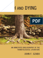 John F. Szabo - Death and Dying - An Annotated Bibliography of The Thanatological Literature-The Scarecrow Press, Inc. (2010) PDF