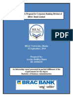 Analysis of Credit Proposal For Corporate Banking Division of BRAC Bank Limited