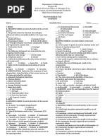 1st Periodical Test Mapeh 9