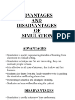Advantages AND Disadvantages OF Simulation