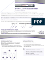 A Step by Step Guide To Using Your Lantus Solostar PEN