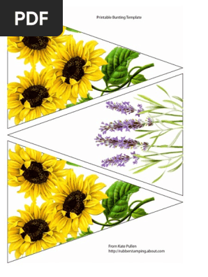 Sunflower Bunting Page 2