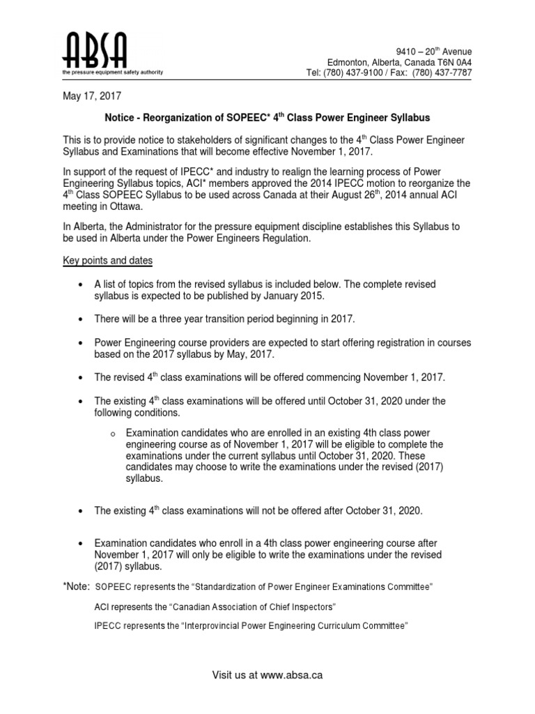 SOPEEC 4th Class Syllabus Update 2017 | PDF | Hvac | Boiler