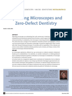 Operating Microscopes and Zero-Defect Dentistry