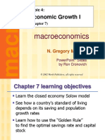 Economic Growth I Economic Growth I: Macroeconomics