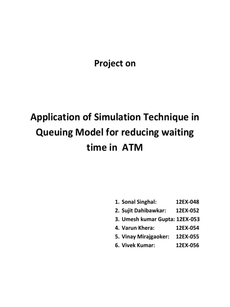 or Project On ATM | PDF | Automated Teller Machine | Applied Mathematics