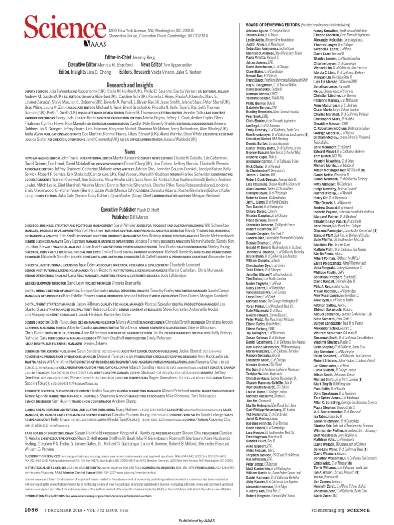 Masthead PDF Science And Technology Science