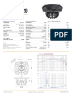 6" - 120 W - 95 DB - 8 Ohm: Nominal Specifications Technical Parameters Thiele & Small Parameters