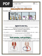 Prova de Ciências 5º 2º Bimestre 2019