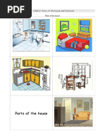 CARDS Parts of The House and Furniture 1º 2º Primaria