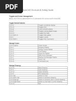 Autocad Shortcuts & Hotkey Guide: Toggles and Screen Management