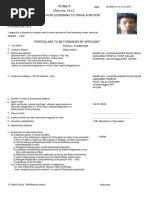 "FORM 4" (See Rule 14 (1) ) Form of Application For Licensing To Drive A Motor