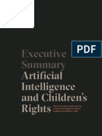 Executive Summary - Memorandum On Artificial Intelligence and Child Rights